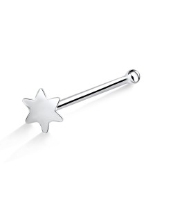 Star Silver Bone Nose Stud NSKD-98